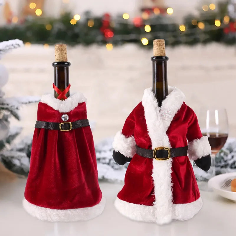 Capa para Garrafa de Vinho para Natal