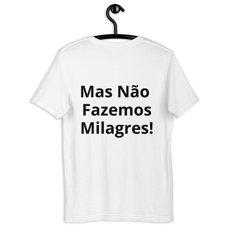 T-Shirt Branca para Lavandaria Masculina e Feminina